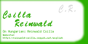 csilla reinwald business card